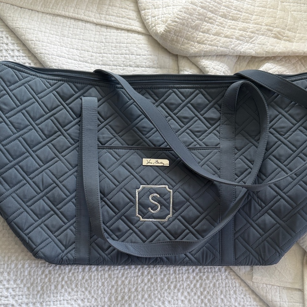 Vera Bradley Charcoal Quilted Tote